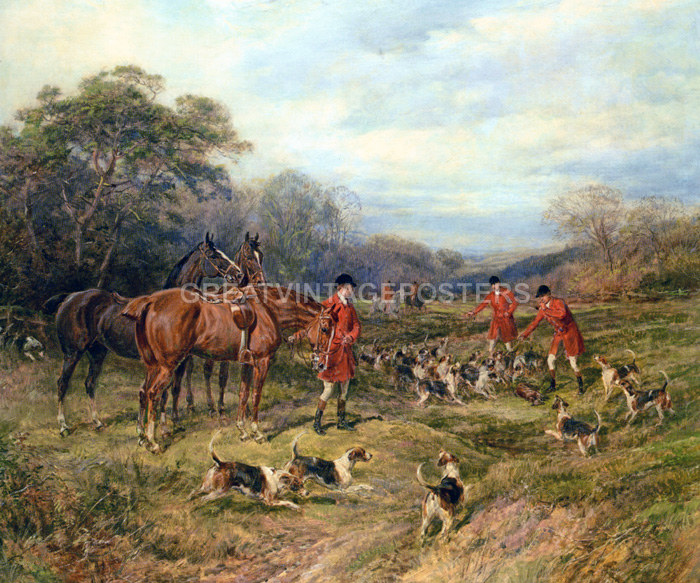 HUNTING HOUND POINTING DOG PAINTING BY CONSTANT TROYON REPRO